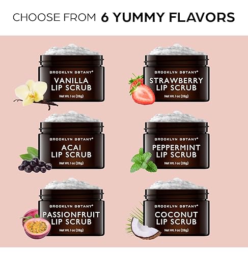 Miniatura 6 de Brooklyn Botany Exfoliante labial de 1 onza  Hidratante labial para labios secos y labios agrietados  Exfoliante de labios suave para labios suaves