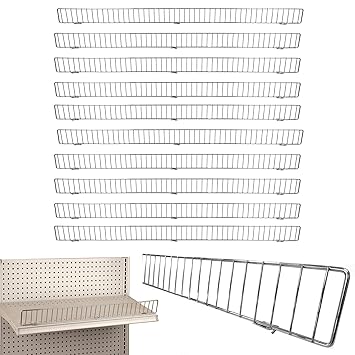 STORE FIXTURES DIRECT Wire Lip & Fence for Gondola Shelves, 48