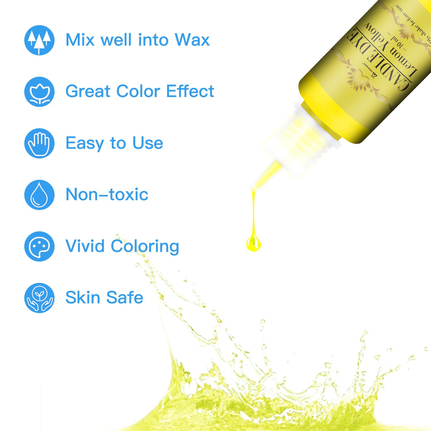 Candle Dye 24 Colours Candle Wax Dye for Candle Making, Highly