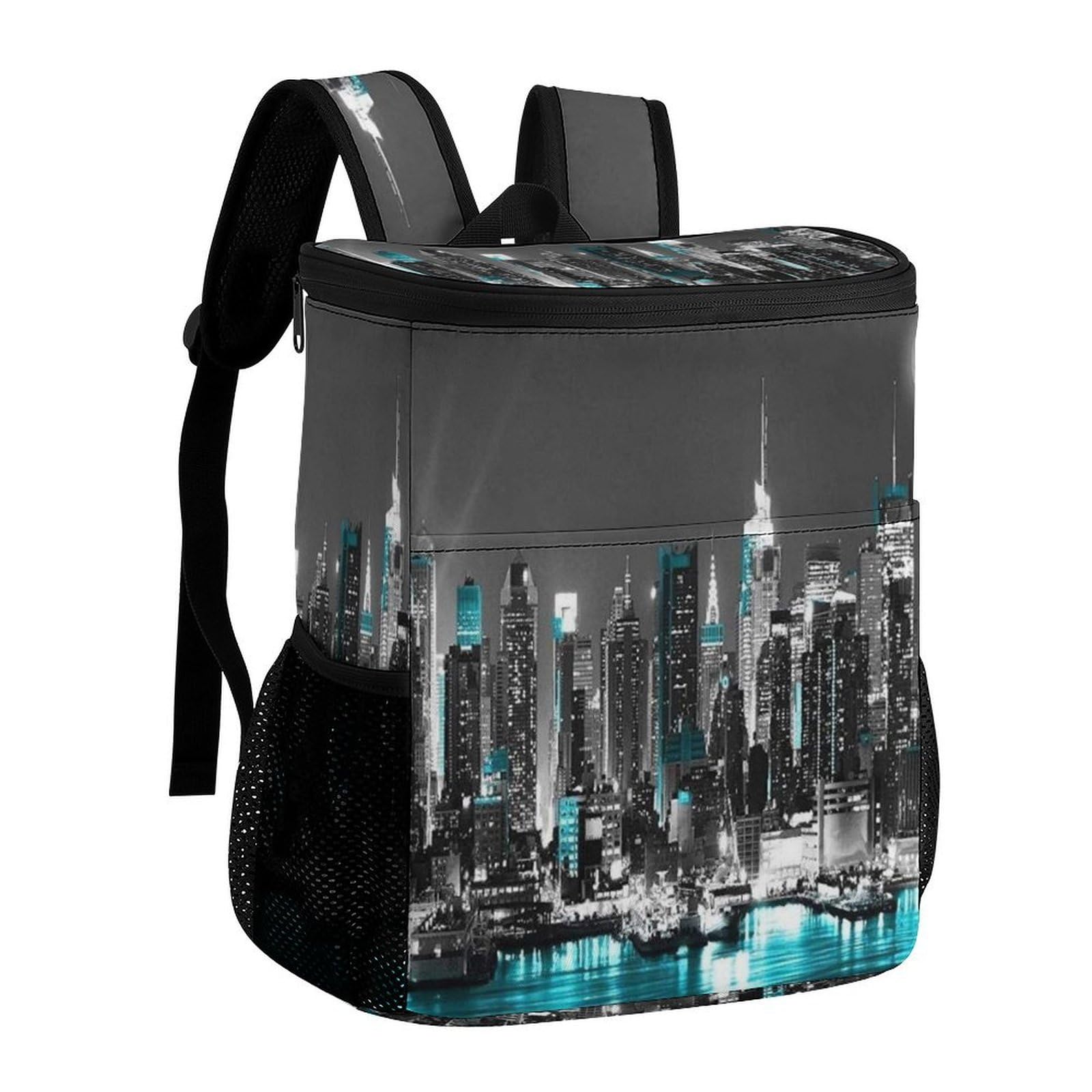 Sac à dos isotherme étanche polyester robuste New York Paintings camping extérieur