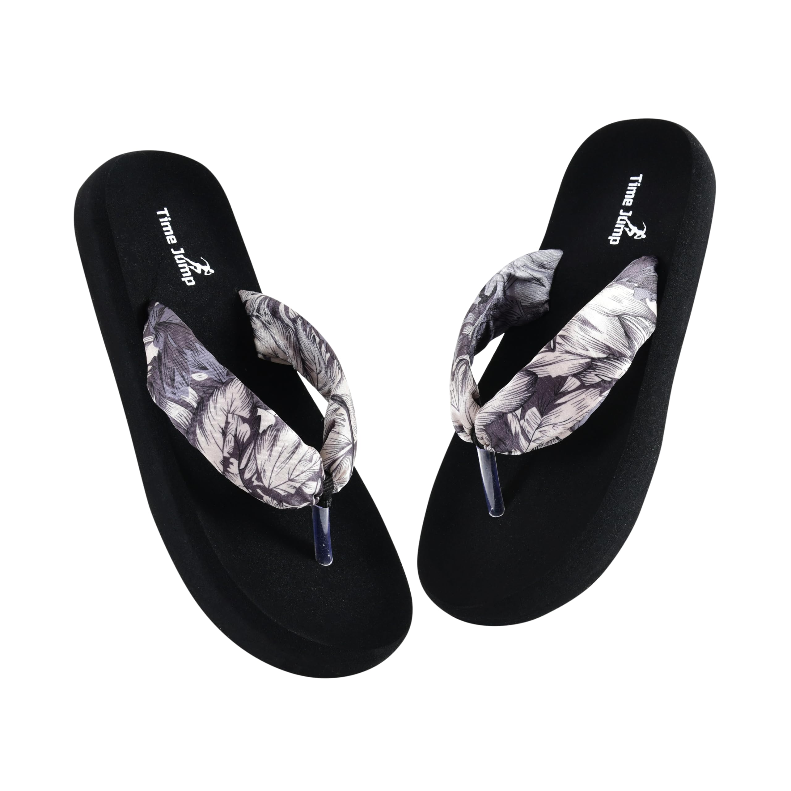 time jump Stylish Women's Flip-Flops with Padded Fabric Straps-picture-12