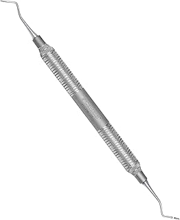 Pomee USA 711-204 Dental Sickle Scaler #204S, Double-Ended 9.5 mm Ultra-Light Hollow Handle, Autoclavable Instrument for Plaque Removal
