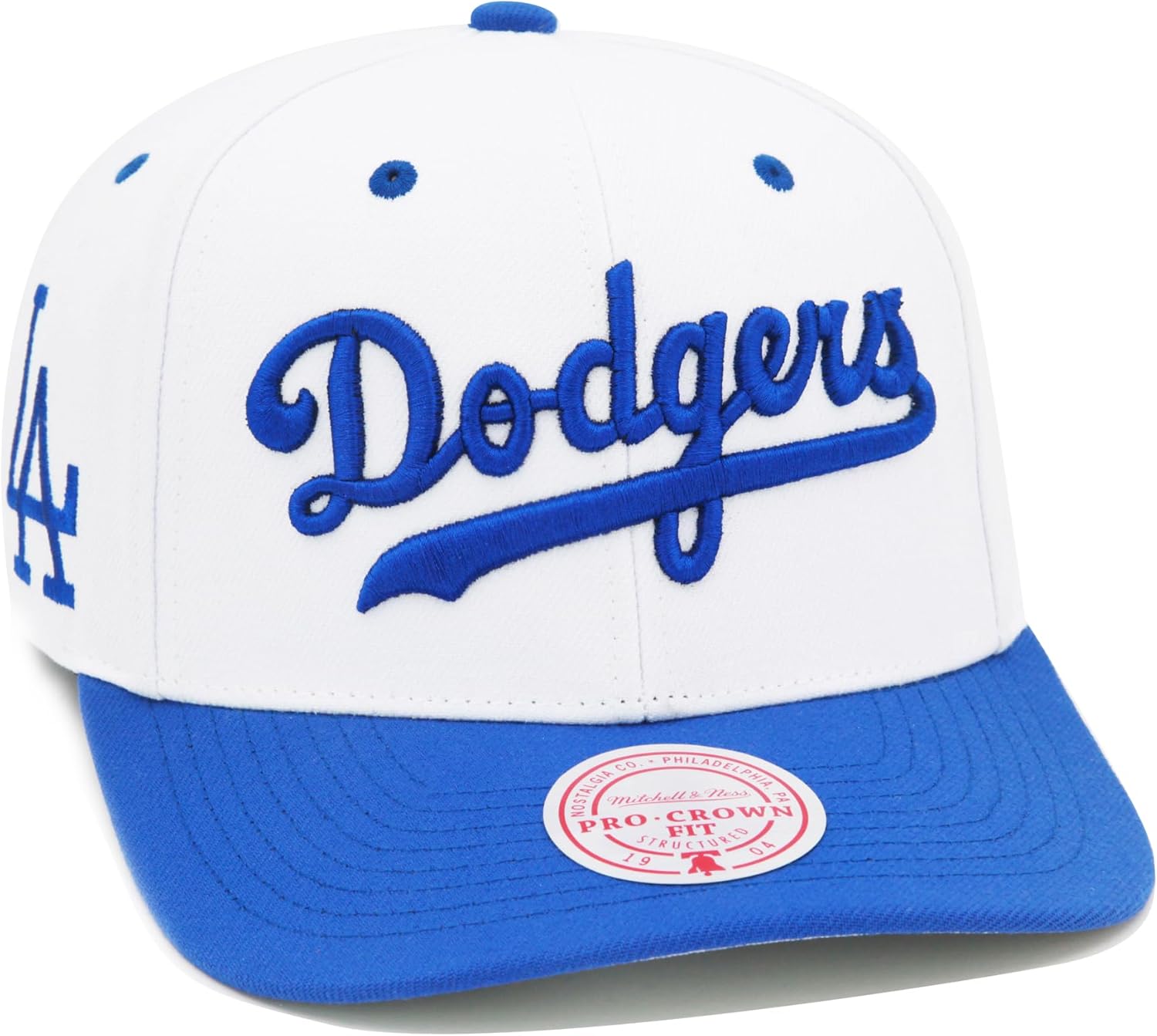 Mitchell & Ness Los Angeles Dodgers Cooperstown MLB Evergreen Pro Snapback Hat Cap - White
