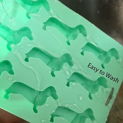 Miniatura 5 de Molde de silicona para cubitos de hielo con forma de perro salchicha para beber, máquina de hielo, dulces, chocolate, galletas, fondant, cupcakes,