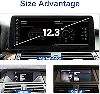 Vista 4 de Dasaita 12.3" para BMW X5 X6 E70 E71 2011 2012 2013 CIC System Android Car Stereo Wireless CarplayWired Android Auto Touch Screen Radio 1920 X 720