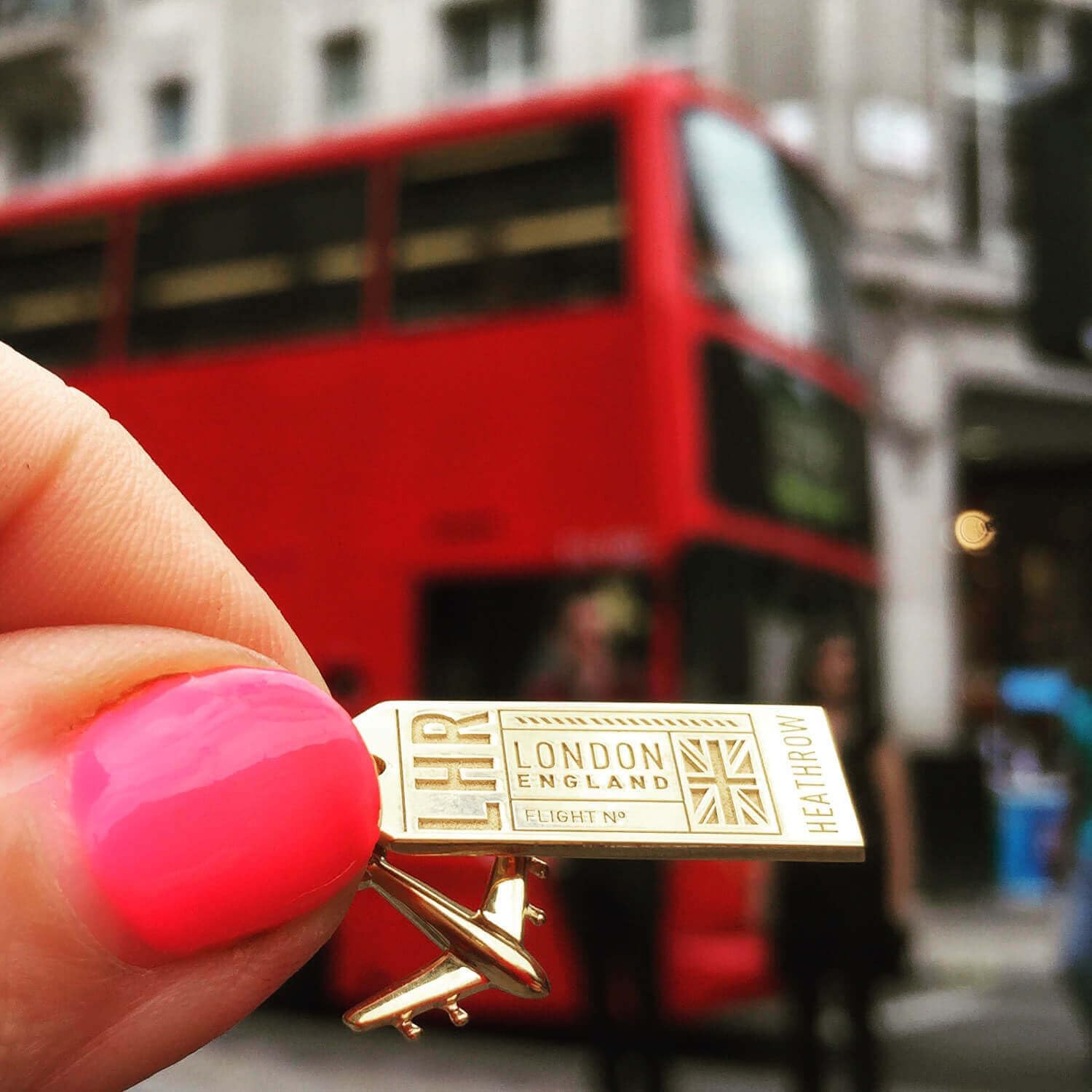 Jet Set Candy London LHR Luggage Tag Travel Charm