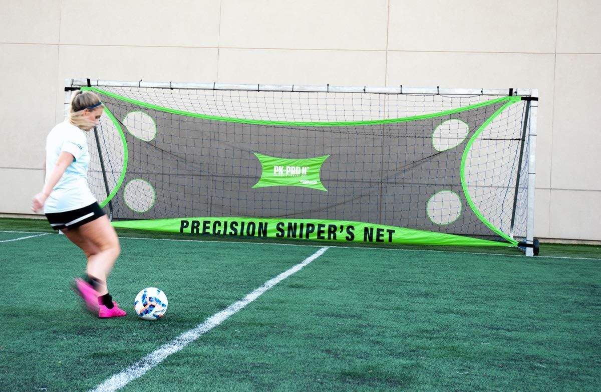 Soccer Innovations 8'x24' Precision PK-Pro II Sniper's Target Goal Net, Green