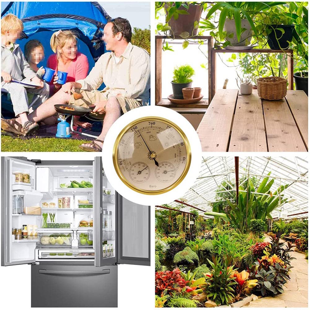 JINYISI Barometer, Thermometer, Hygrometer, Barometer für Zuhause, Barometer, Wetterinstrumente, 3-in-1 Outdoor-Barometer für den Garten