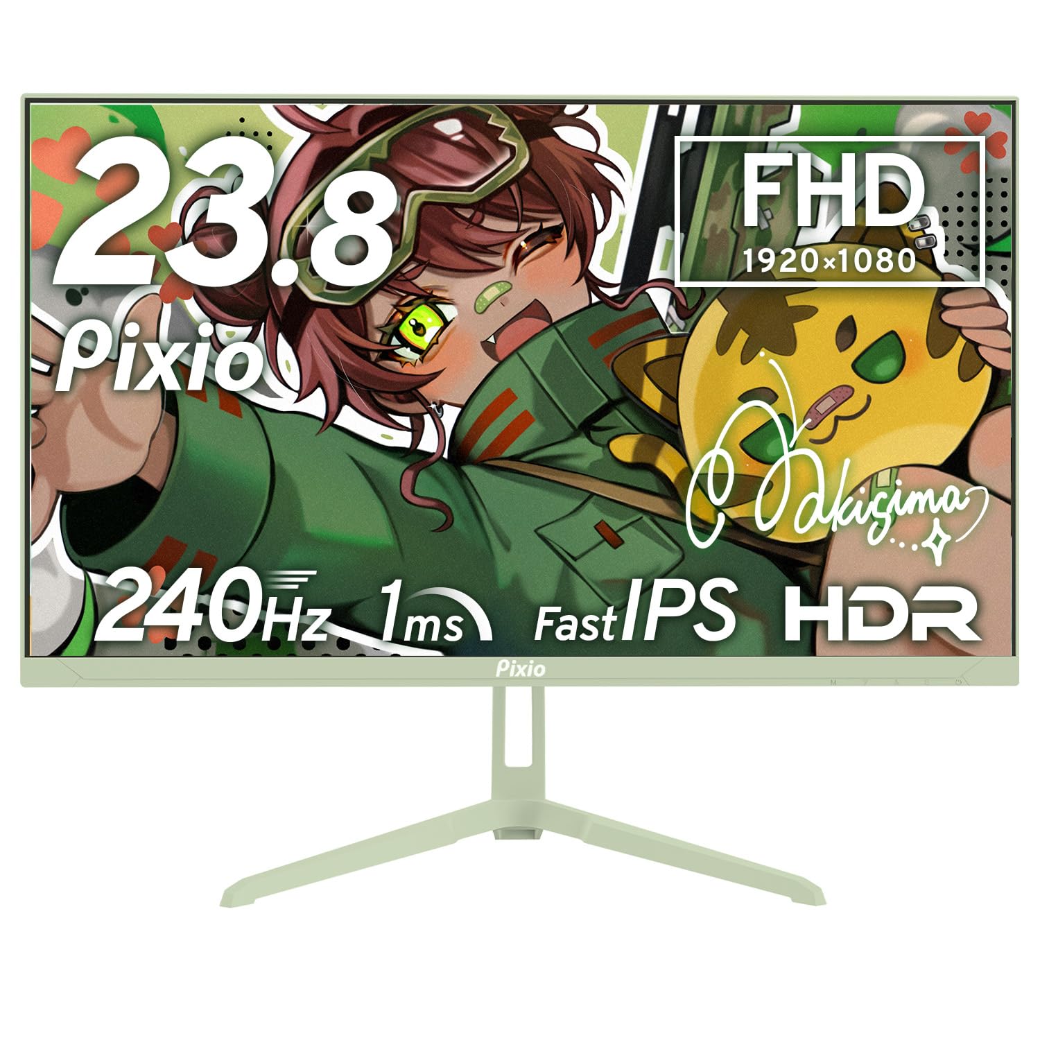 Pixio ゲーミングモニター PX249Wave グリーン 24インチ 240hz FHD Fast IPS ゲーミング モニター 緑 ピクシオ