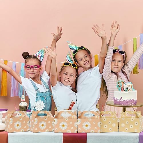 Miniatura 7 de 12 cajas de regalo de flores de margarita, suministros de fiesta, flores de margaritas hippie, regalos de fiesta de verano, cajas de regalo para