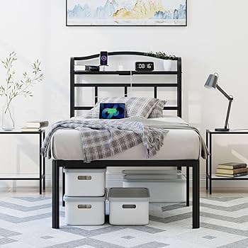 YOHSAM Amazon.com: YITAHOME Queen Size Bed Frame with 4 Storage