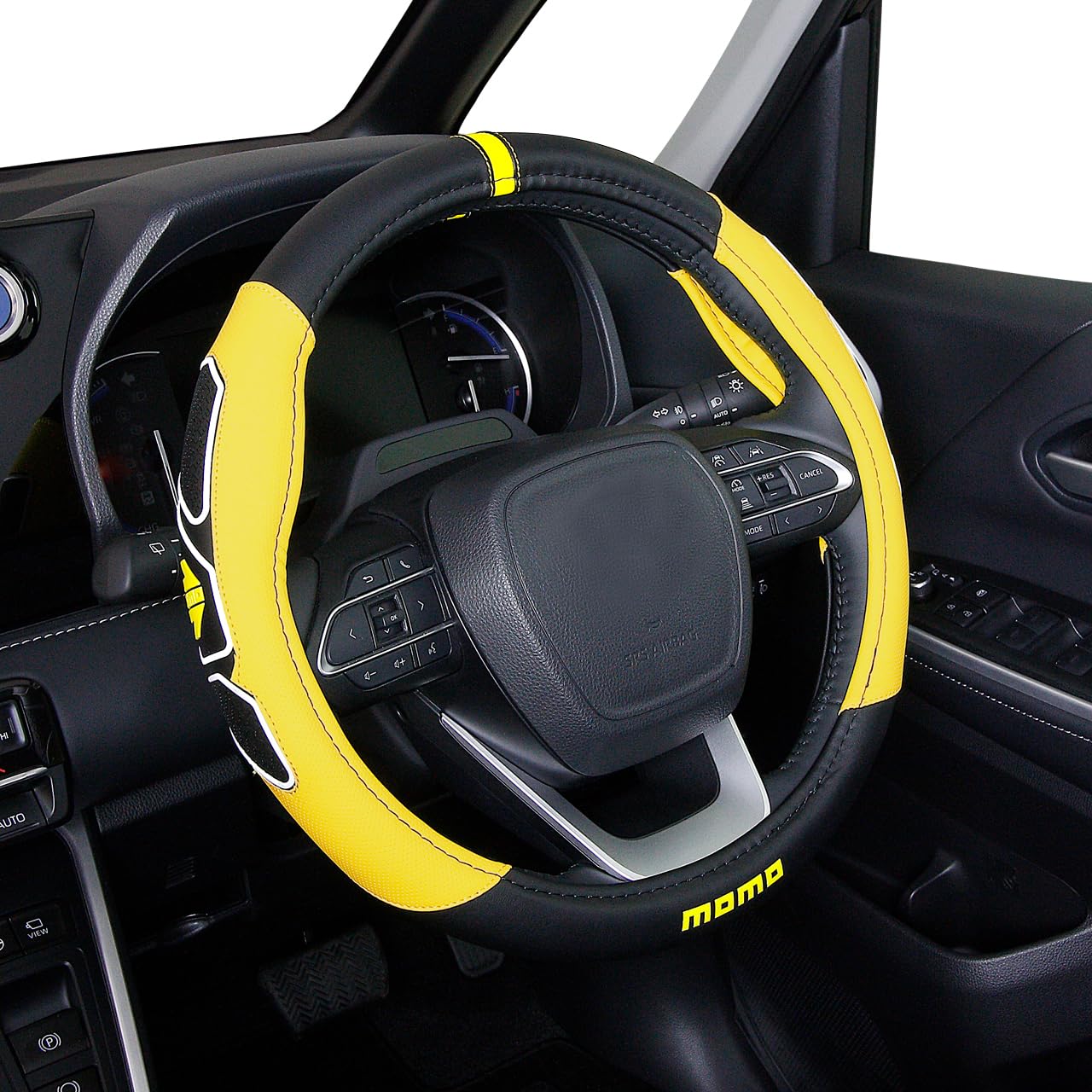 Momo FUN Steering Wheel Cover - Italy Milan Yellow S : Amazon.sg