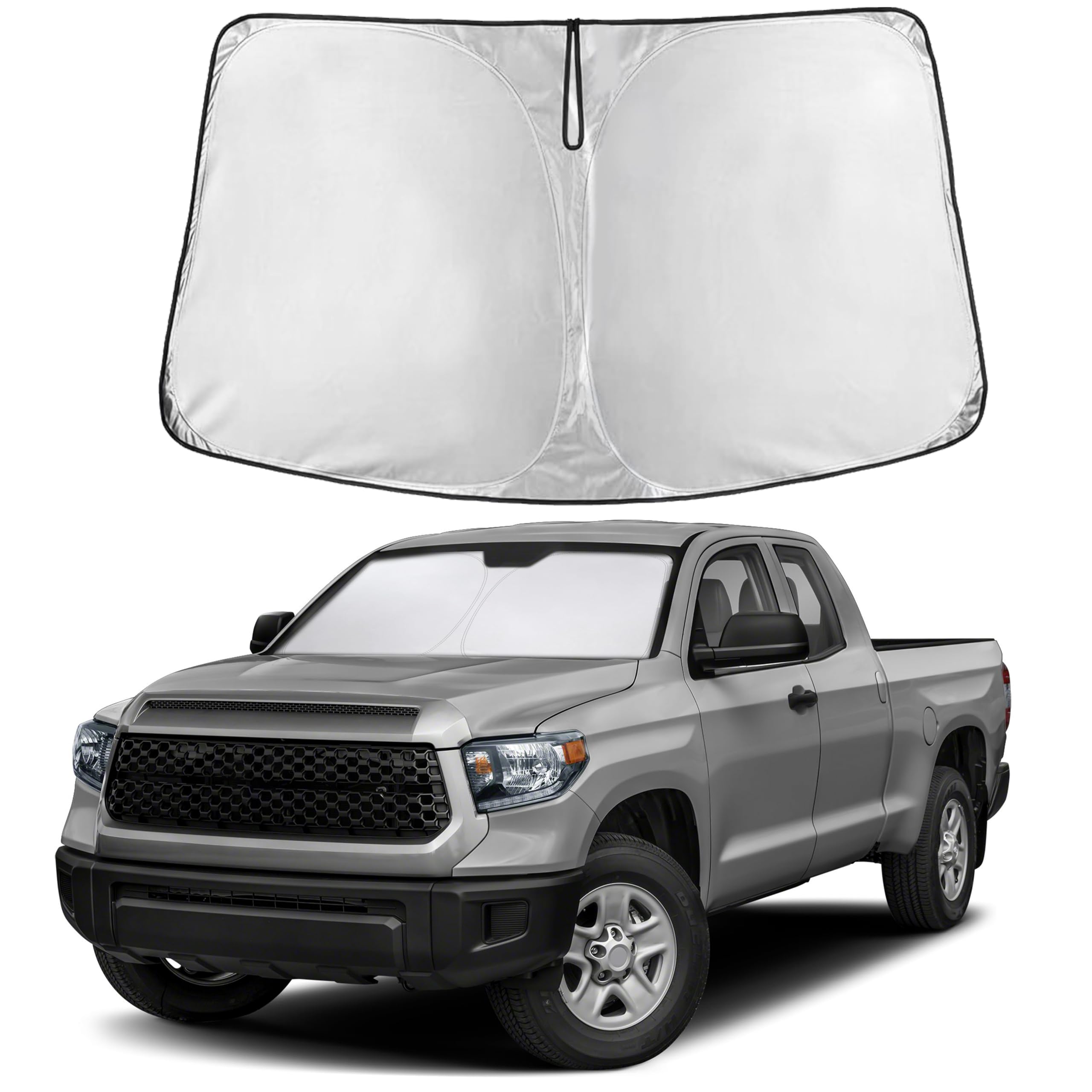 EcoNour Windshield Sun Shade Compatible for Toyota Tundra 2022–2025 2026