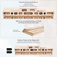 Vista 5 de TWO STONES Estación de Entrenamiento Montada en la Pared para Escalada en Roca con Fingerboard como Barra de Escalada y Barra de Tirones, Tablero