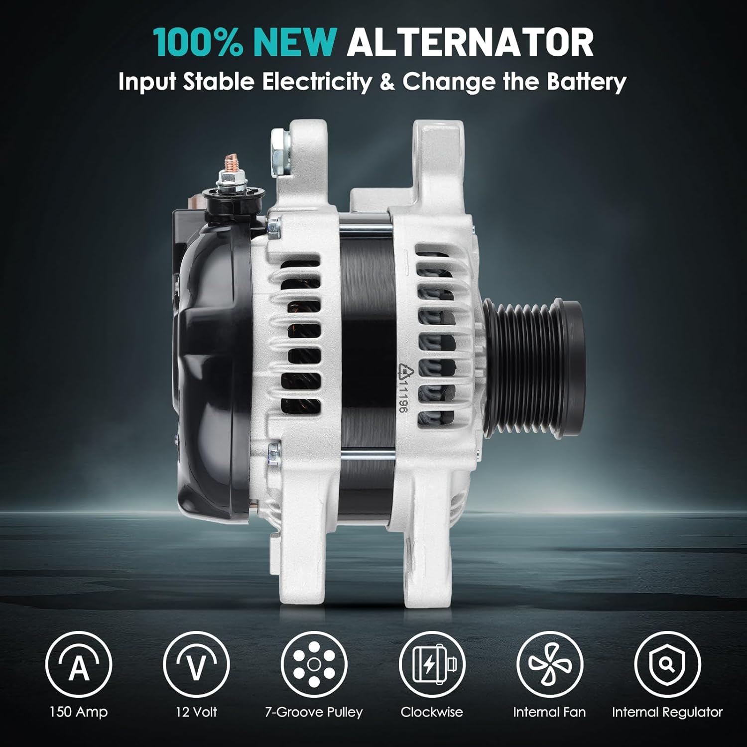 11196 Alternators Fit for Lexus GS300 2006, GS350 2007-2011, IS250 Sedan 2010-2013, IS350 Sedan 2010-2013 Automotive Replacement Alternators 2706031062, 27060-31060, 104210-2051,104210-2050