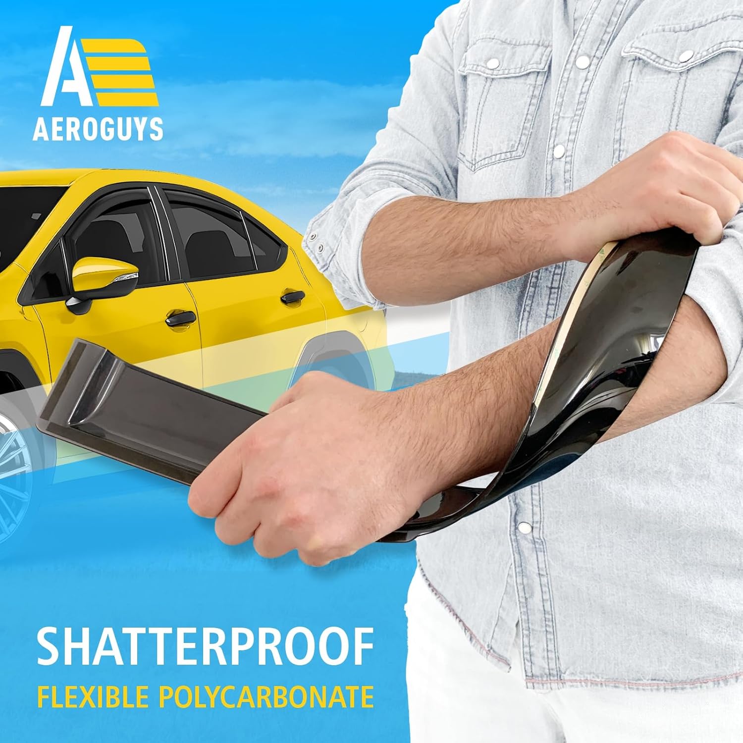 Extra Durable Window Deflectors in-Channel Window Visors Rain Guards Fit for Subaru WRX 2022-2026, Sun Visors, Wind Vent for Shades, Exterior Car Accessories - 4 pcs. AG0983