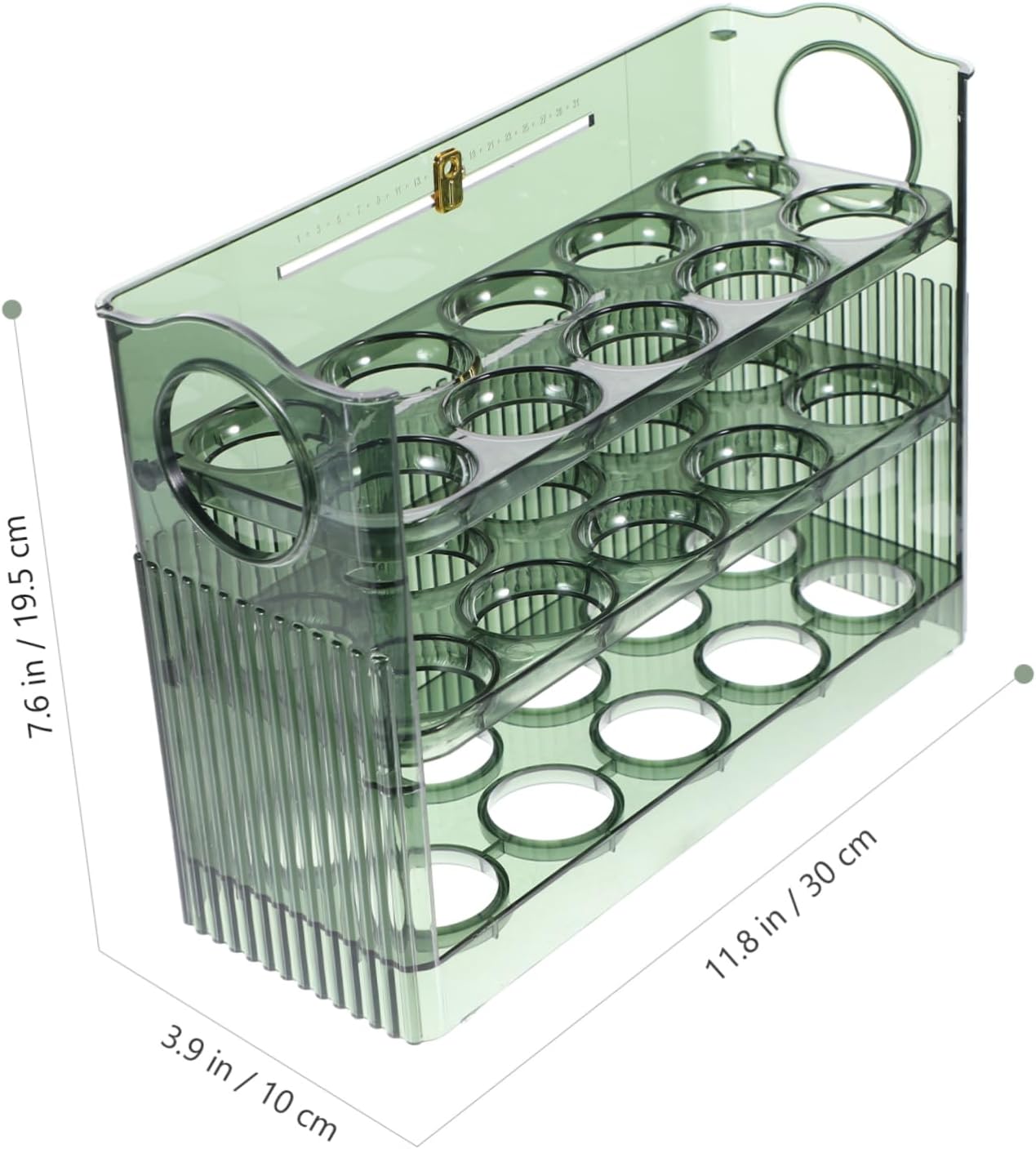Ciieeo Refrigerator Egg Storage Box Multi Egg Holder with Deep Compartments Transparent Design for Kitchen Organization Capacity Egg Preservation Tray for Safe Egg Storage