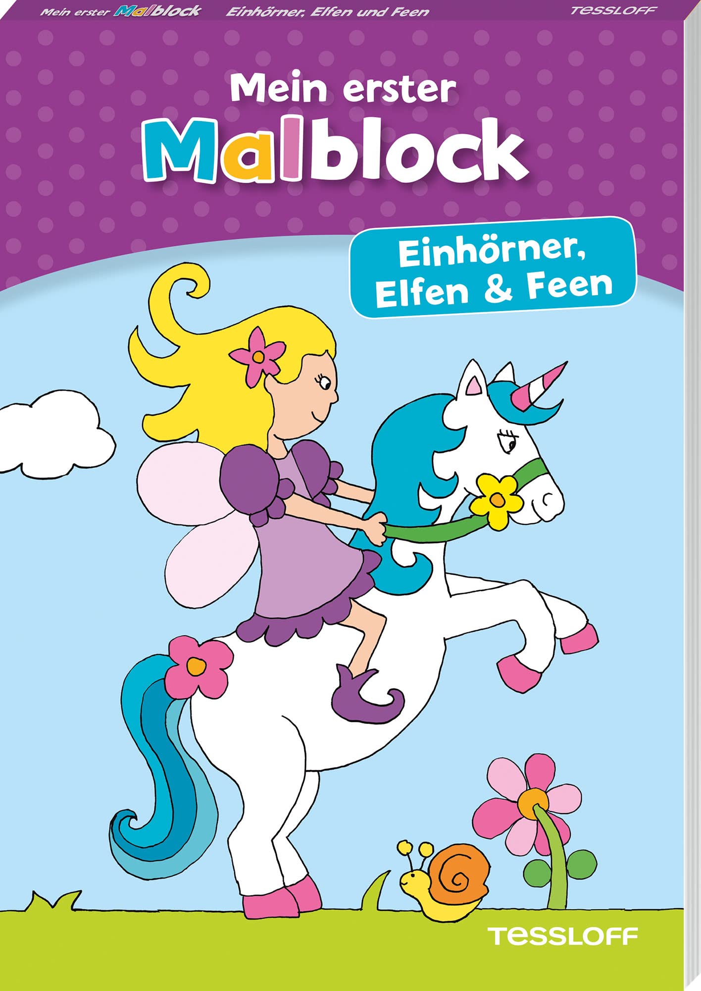 Mein erster Malblock. Einhörner, Elfen und Feen: Malen für Kinder ab 4 Jahren