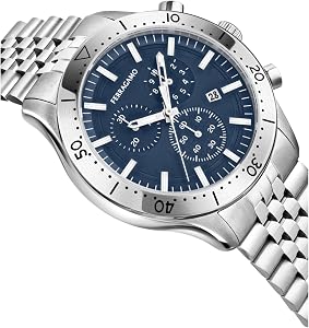 Amazon.com: Ferragamo Master Chrono Collection Luxury Mens Watch
