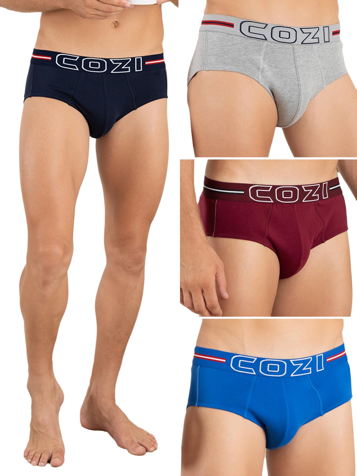 lux cozi Men's Cotton Solid Briefs-picture-39