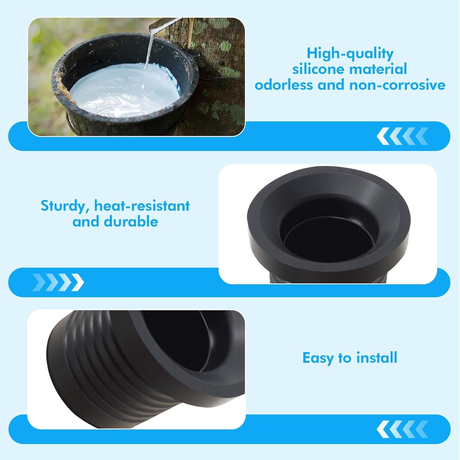 Universal Transmission Dipstick Tube Seal, Trans Dip Stick Tube Grommet for 4L60E 4L80E TH350 TH400 & 700R4 Automatic Transmissions