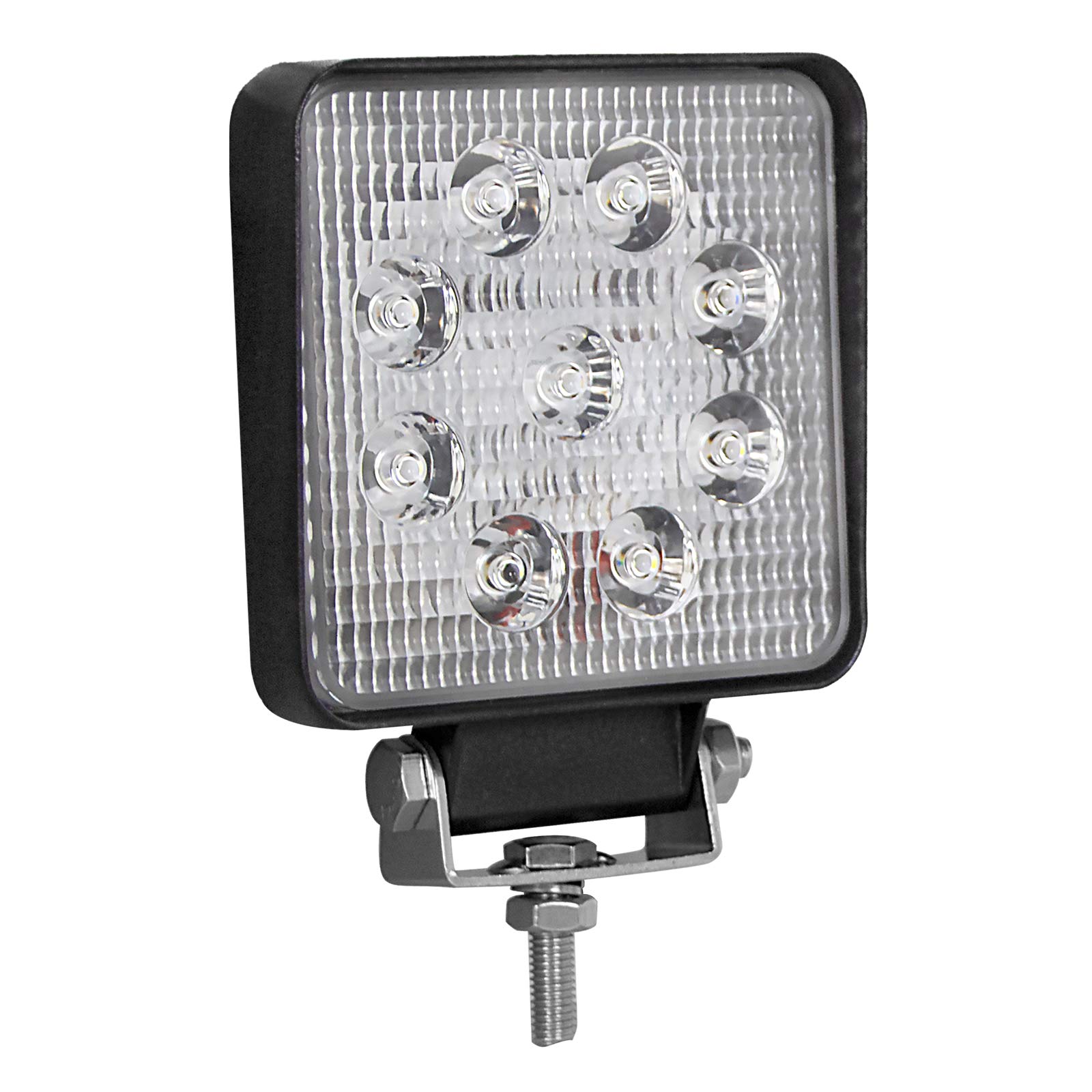 PICAA Reflektor roboczy LED 10 sztuk 4 cale 27 W LED ciągnik punktowy 12V-24V 6000K reflektory LED do ciągników IP68 wodoodporne światło przeciwmgielne samochód, SUV, UTV, ATV, Off-road, ciężarówka