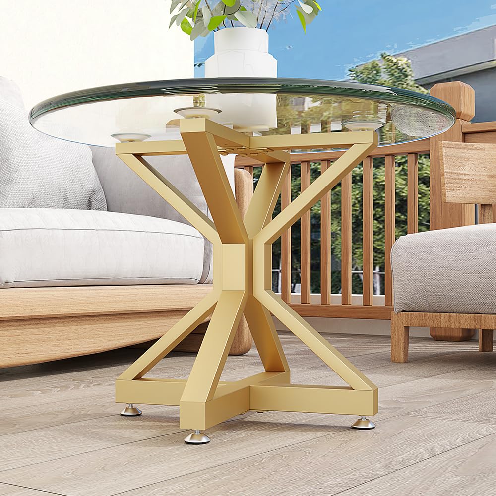 BOTAOYIYI Metal Dinning Table Base with Suction Cups, Heavy-Duty X-Frame Pedestal Desk Legs for Marble,Glass,Wood Top, Modern Coffee Table Legs for