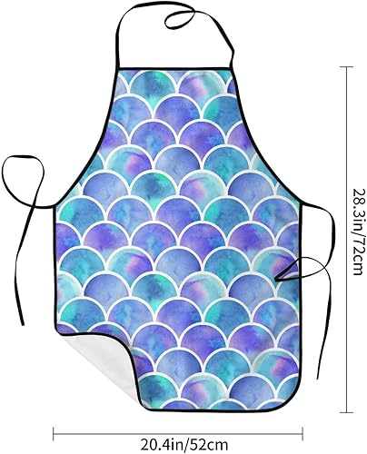 Miniatura 6 de Delantal de cocina chef taller de trabajo mujeres hombres hornear decoraciones pintura barbacoa parrilla accesorios de cocina suministros de fiesta