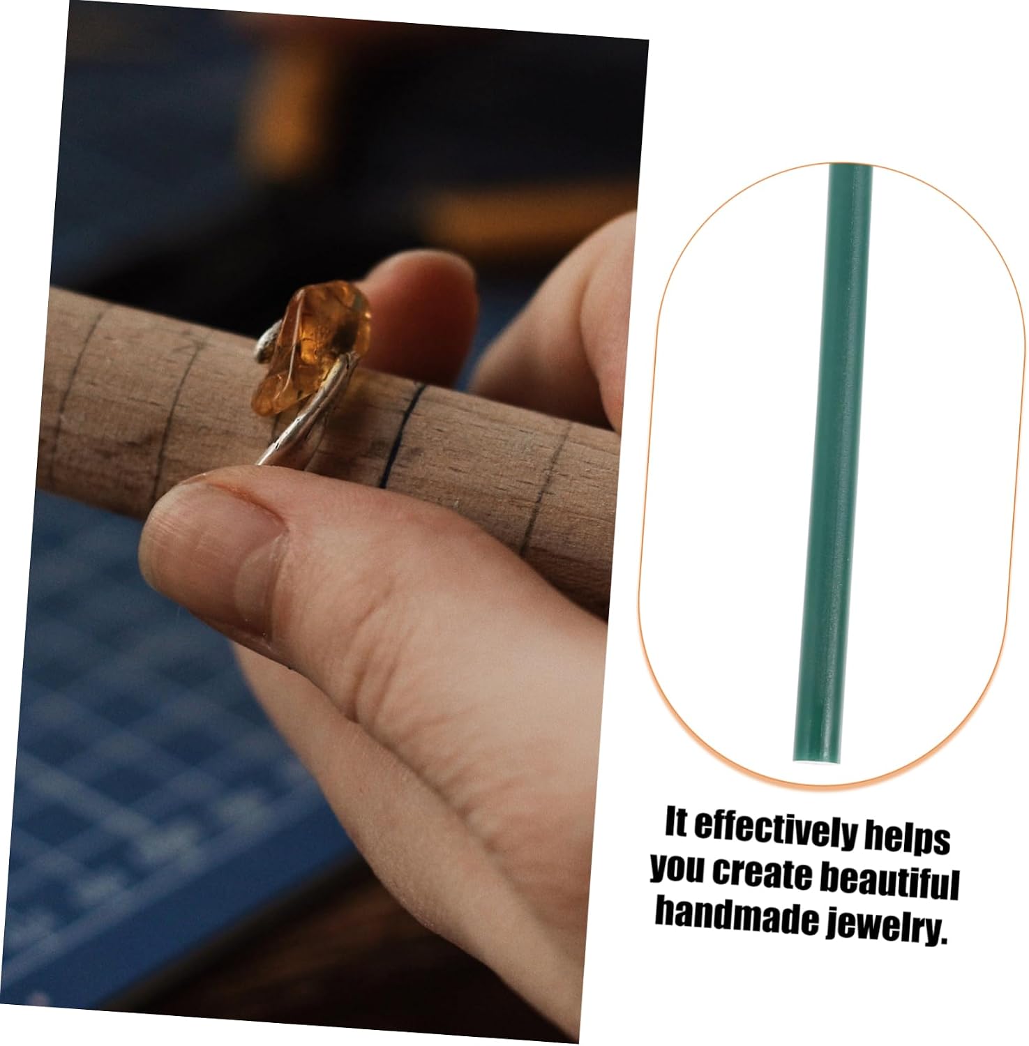 BEBEMOKO DIY Jewelry Making Waxes Ring Wax Casting Tube Jewelry Wax Molds for Craft Making