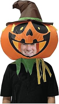 Inflatable Pumpkin Head Orange