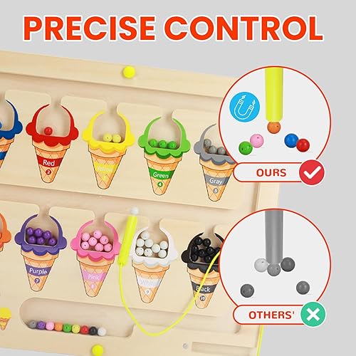 Miniatura 5 de Montessori - Rompecabezas de madera a juego para niños pequeños, juguete educativo de habilidades motoras finas