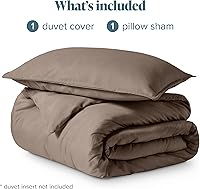 Vista 336 de Bare Home Funda de edredón extra larga – Premium 1800 súper suave – Funda de edredón ligera y fresca – Ropa de cama suave y transpirable