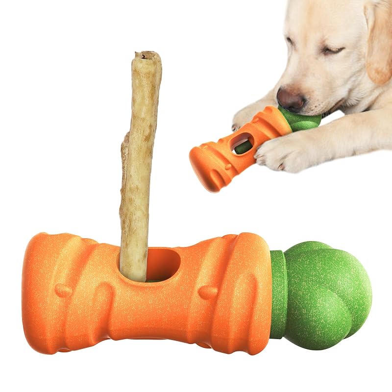 Suporte para bastão mastigável para cães em madeira de café kogven, Size 7, laranja, 399 g