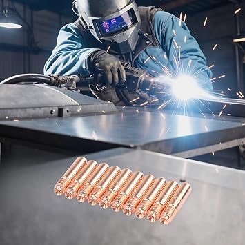 10pcs .035 Contact Tips 000068 for Miller M10 M15 M25 M40 M100 & Hobart H9 H10 MIG Welding Torch Copper Nozzle 000-068