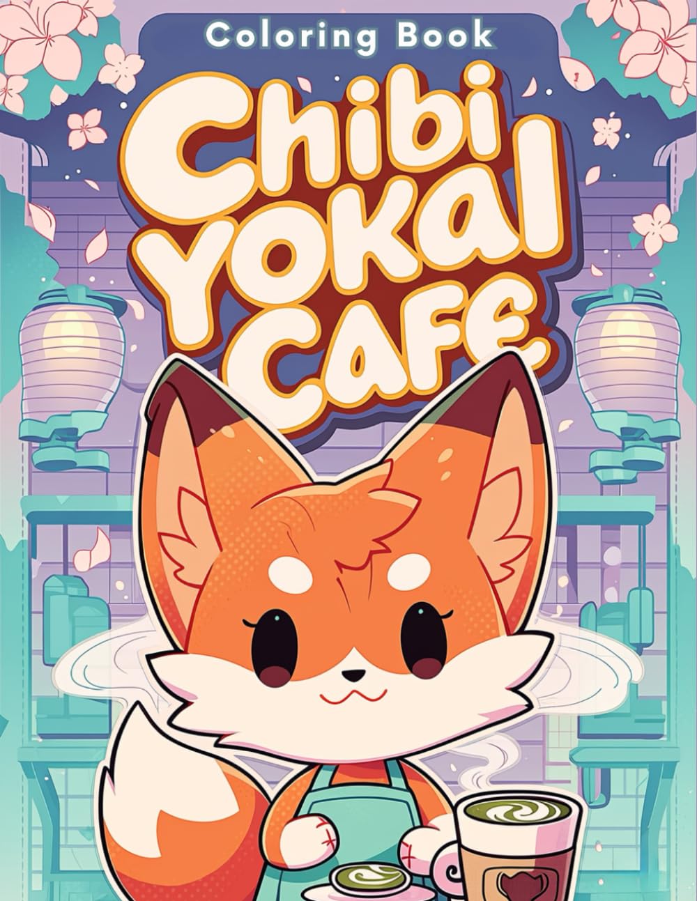 Chibi Yokai Cafe: Kawaii Spirit Companions Coloring Book: Cute Anime Manga Art for Stress Relief, Fun Japanese Folklore Creatures for Teens and Young Adults