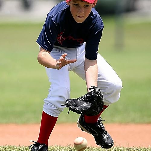 Miniatura 5 de Guante de béisbol, guantes de béisbol y sóftbol con pelota, guantes de béisbol de cuero compuesto de rendimiento para adultos jóvenes, múltiples