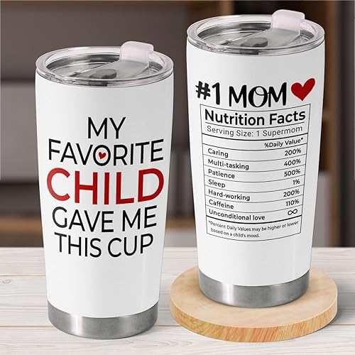 Regalos de cumpleaños para el día del padre para papá de hija, hijo, niños, esposa, vaso de acero inoxidable de 20 onzas, regalos de cumpleaños para