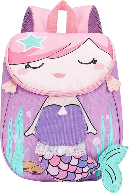 Bluboon Mochila para niños pequeños para niñas Mochila Preescolar Linda Mochila Escolar 3D Mochila para niños pequeños