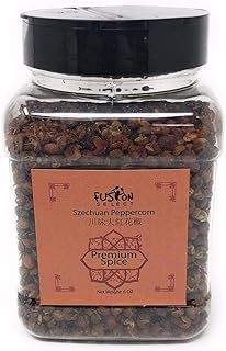 Fusion Select Premium Szechuan Peppercorn - Authentic Sichuan Whole Peppercorns for Chinese Cuisine, Mapo Tofu, Kung Pao C...