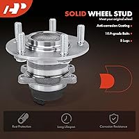 Vista 6 de A-Premium 2 rodamientos de rueda trasera y conjunto de cubo con ABS y 5 lengüetas compatibles con Kia Forte 2010-2013, Forte Koup 2010-2013, Forte5