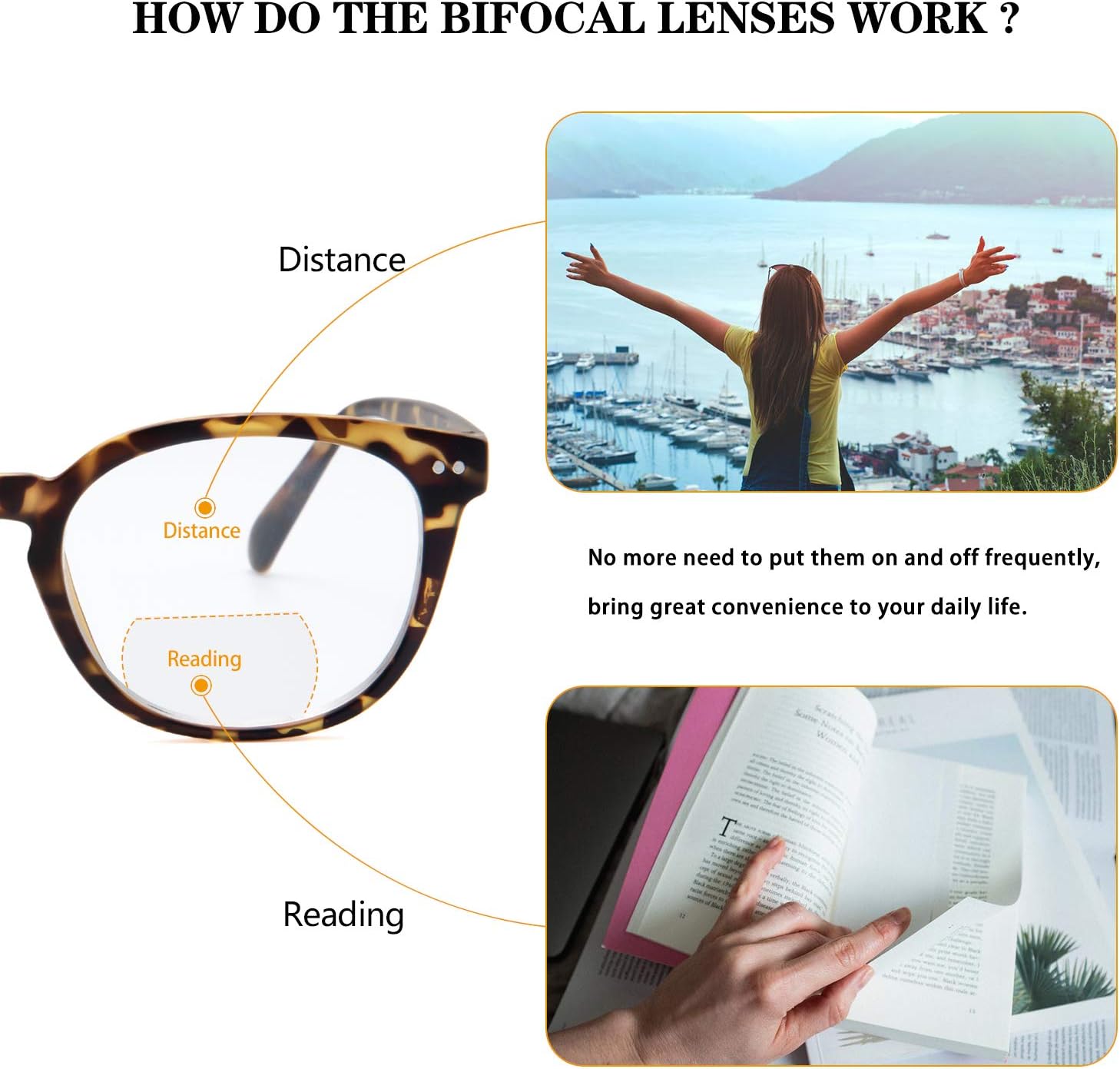 Best Deal Bifocal Computer Reading Glasses with Spring Hinge BlueLight Blocking Women Men