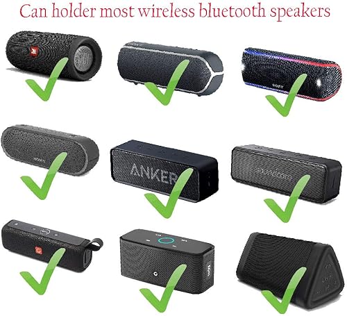 Miniatura 7 de Hermitshell Soporte de altavoz Bluetooth portátil para accesorios de carrito de golf, correa ajustable para JBL