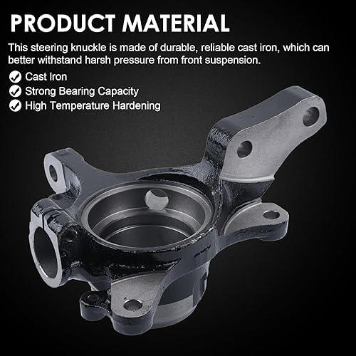 Miniatura 5 de vks Manguito de dirección de suspensión delantera para Forester 00-08, Impreza 00-07, Legacy 00-04, Outback 00-04, Baja 03-06, lado derecho del