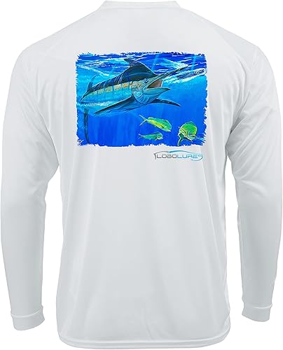 Miniatura 9 de Sportfishing - Camiseta de pesca de manga larga para hombres y mujeres, UPF 50 Dri-Fit Performance Ropa