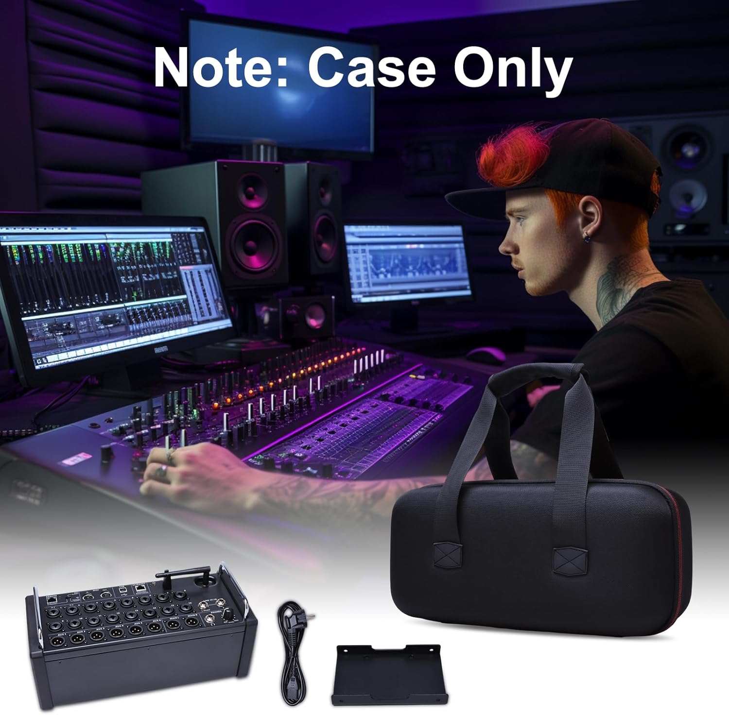 LTGEM Case Compatible with Behringer X Air XR18 / XR16 / XR12 Digital Mixer(Case Only)