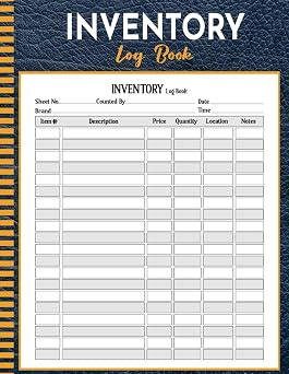 Inventory Log Book Simple Inventory Log Book For Small Business and Personal Use. 110 Pages | Size 8,5" x 11" In