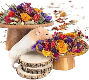 Natural Grain Flower&Herb Hamster Habitat Cage Accessories Bedding Decor
