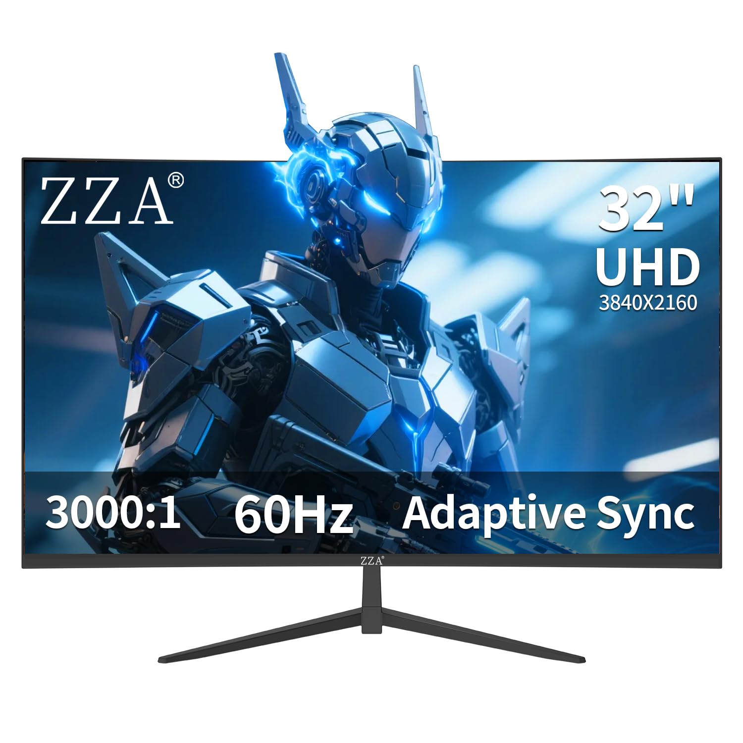Amazon.com: ZZA 32 Inch Curved Monitor 4K UHD 3840x2160, 60Hz