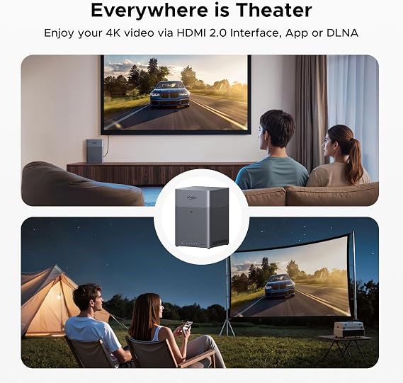 UGREEN NAS DH4300 Plus 4-Bay + 120W UPS Bundle, 8GB LPDDR4X RAM 2.5GbE Desktop with AI-Powered Family Album (Diskless) & 12000mAh Uninterruptible Power Supply for Home/Office Data Storage