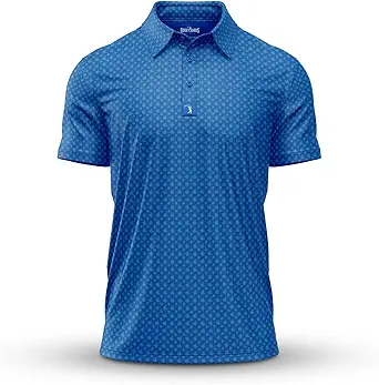 Bogey Bros Birdie Finger Polo - Blue Jay